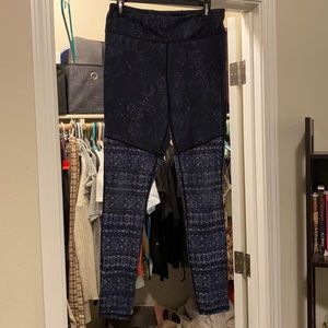 Blue Patterned Leggings